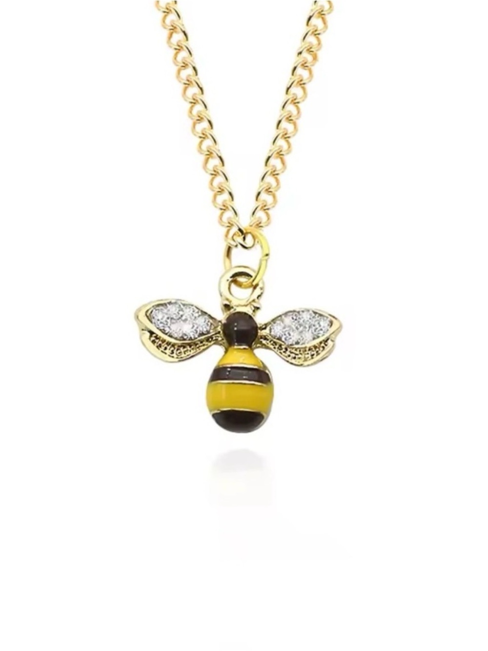 Gold Bee Pendant Necklace - Picture 2 of 5